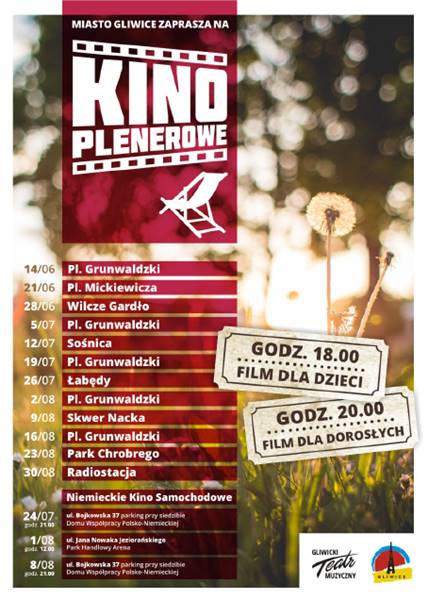 Kino Plenerowe 2015 Gliwice program