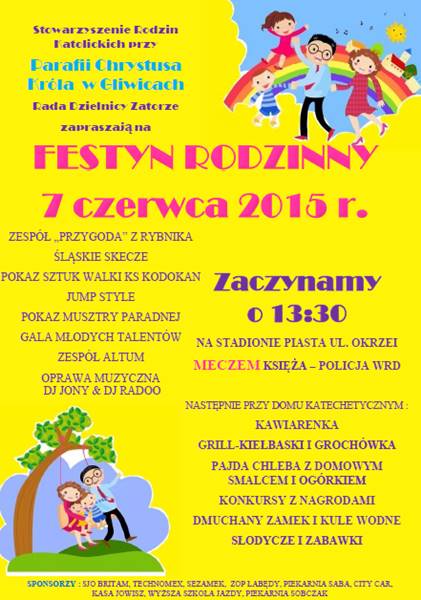 Plakat Festyn Rodzinny