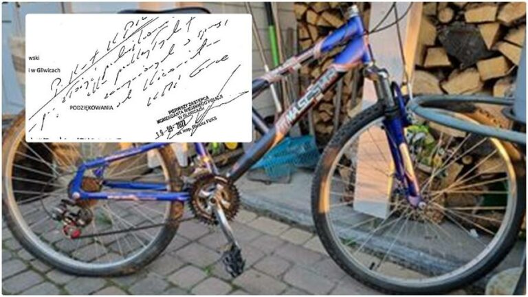 Odzyskali rower skradziony 13-latkowi. W ramach podziękowań ojciec napisał list